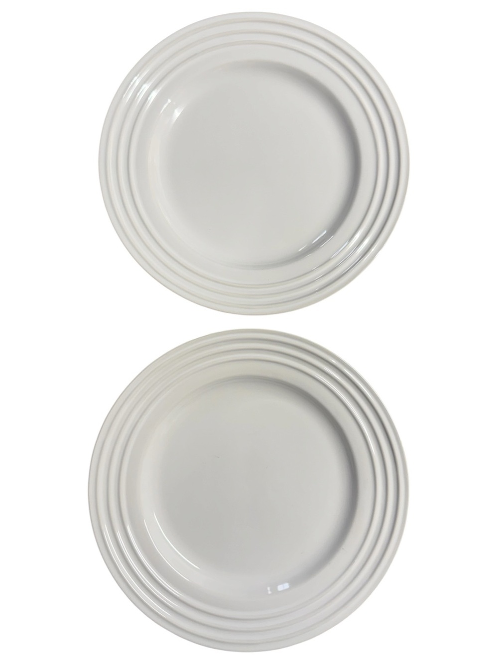 Le Creuset White 12" Dinner Plates - Set of 2